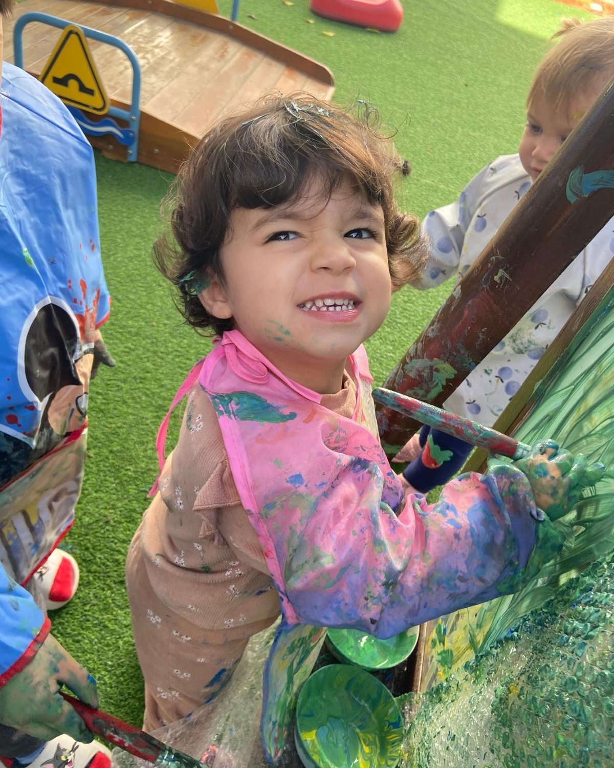 Children engaged in creative learning